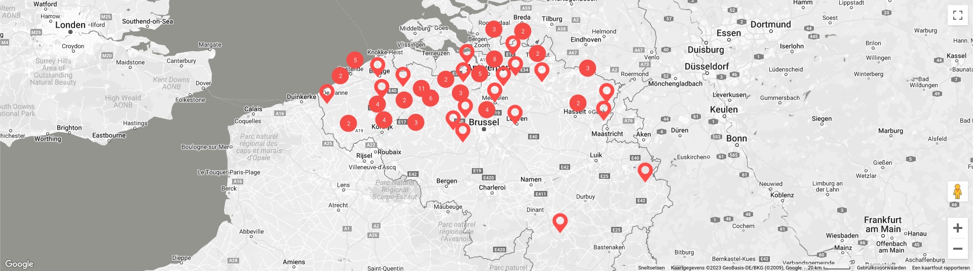 Bekijk onze locaties