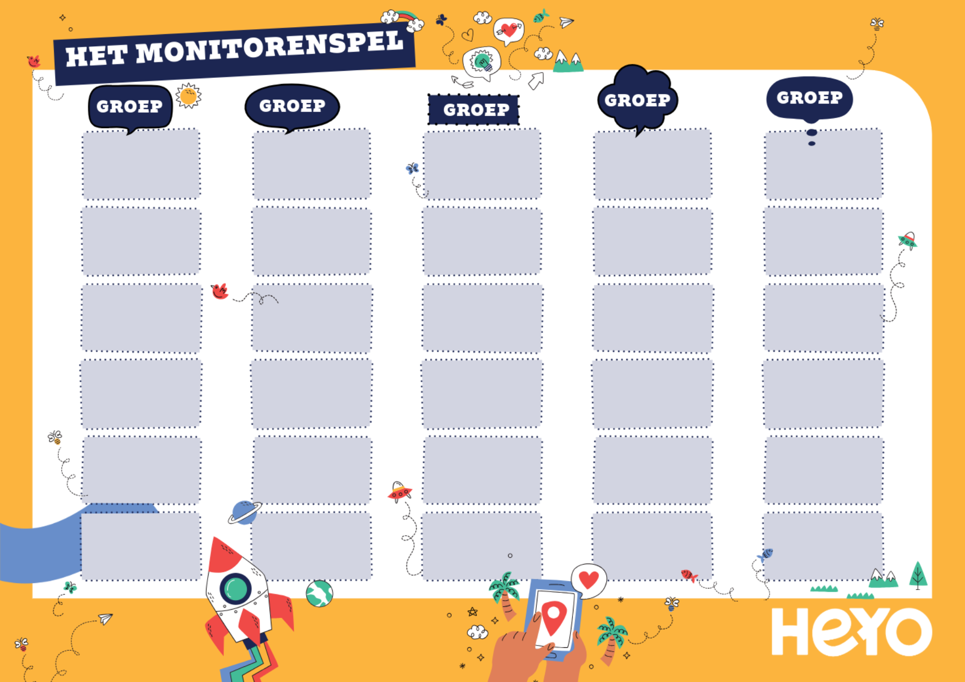 HEYO A2 Sjabloon Monitorenspel