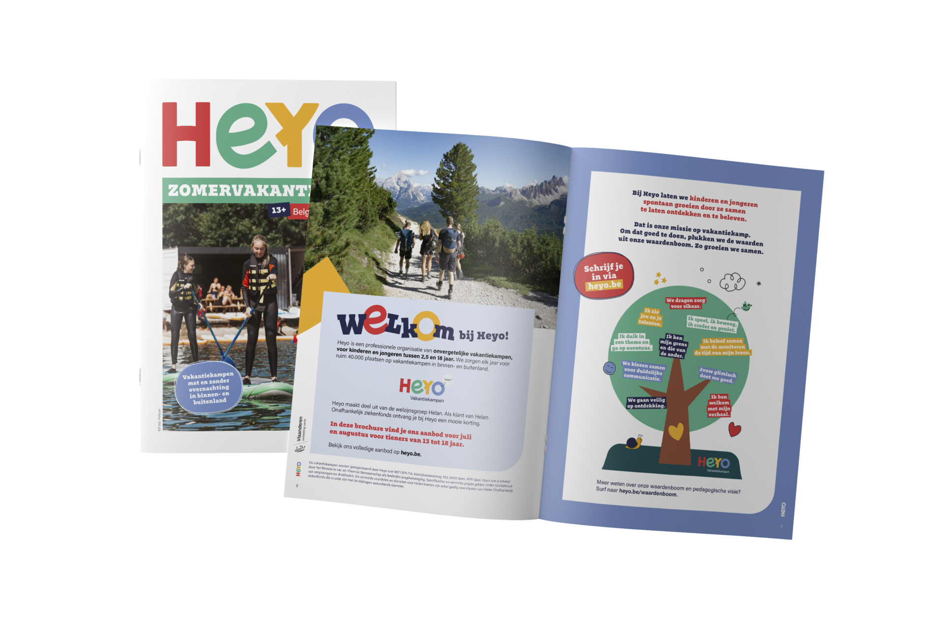 HEYO brochures Mock up Zomer 26 Tiener